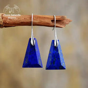 Boucles d'oreilles "Goutte d'eau" en Lapis-lazuli