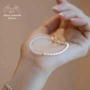 Bracelet en Aigue-Marine et perle d'eau douce | Bracelets | pierre naturelle bijoux