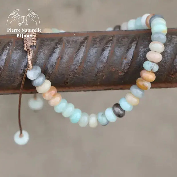 Bracelet "Positif" en Amazonite | Bracelets | pierre naturelle bijoux
