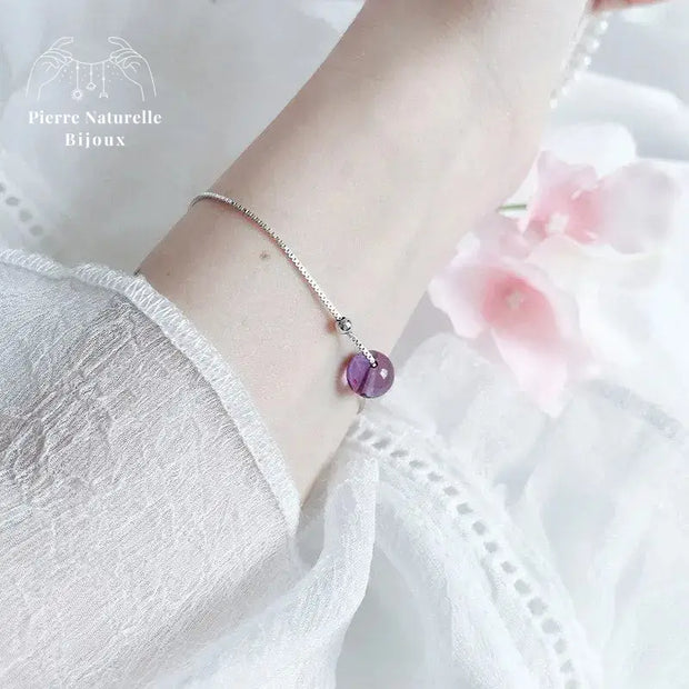 Bracelet "Embellie" en Améthyste | Bracelets | pierre naturelle bijoux