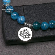 Bracelet "Lotus" en Apatite | Bracelets | pierre naturelle bijoux
