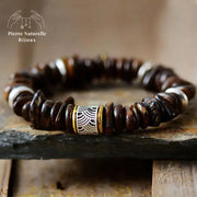 Bracelet charm "Bouddha" en Bronzite | Bracelets | pierre naturelle bijoux