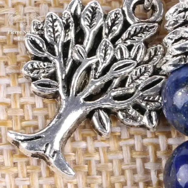 Bracelet charm "Arbre de vie" en Lapis-lazuli | Bracelets | pierre naturelle bijoux