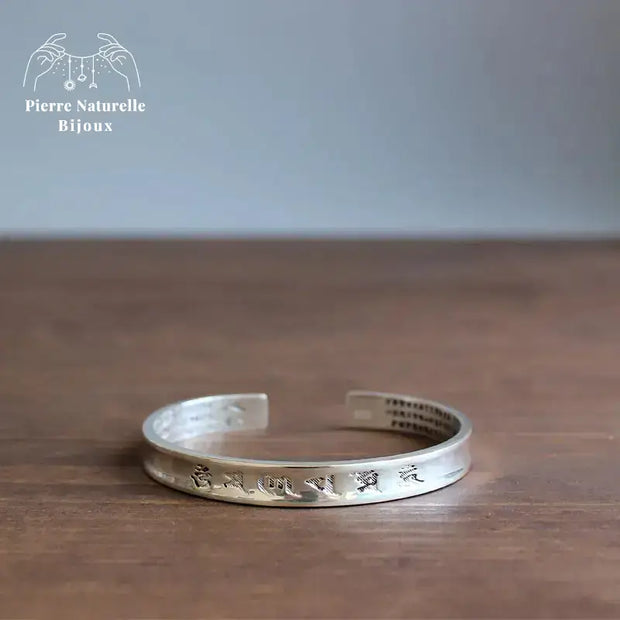 Bracelet "Mantra" en Cuivre blanc | Bracelets | pierre naturelle bijoux