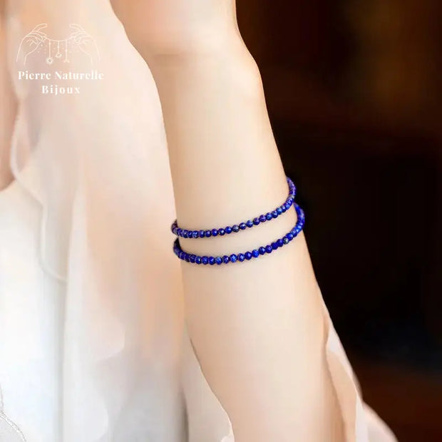 Bracelet fin en Lapis-lazuli | Bracelets | pierre naturelle bijoux