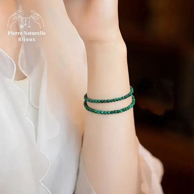 Bracelet fin en Malachite | Bracelets | pierre naturelle bijoux