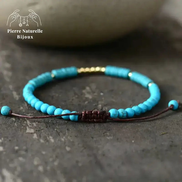 Bracelet fin en Turquoise | Bracelets | pierre naturelle bijoux