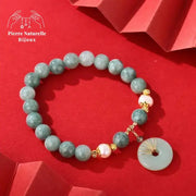 Bracelet en Jade et Perle d'eau douce | Bracelets | pierre naturelle bijoux