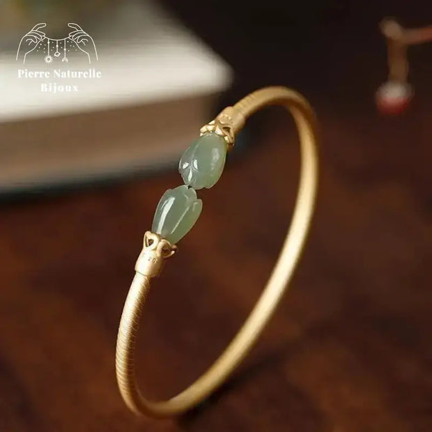 Bracelet "Hygée" en jade
