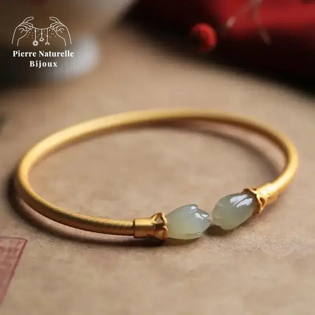 Bracelet "Hygée" en jade | Bracelets | pierre naturelle bijoux
