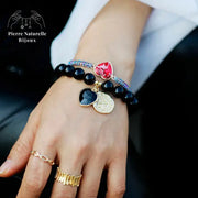 Bracelet "Hestia" en Onyx | Bracelets | pierre naturelle bijoux