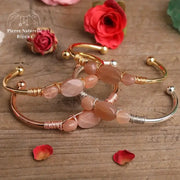 Bracelet cuivre en Pierre de soleil | Bracelets | pierre naturelle bijoux