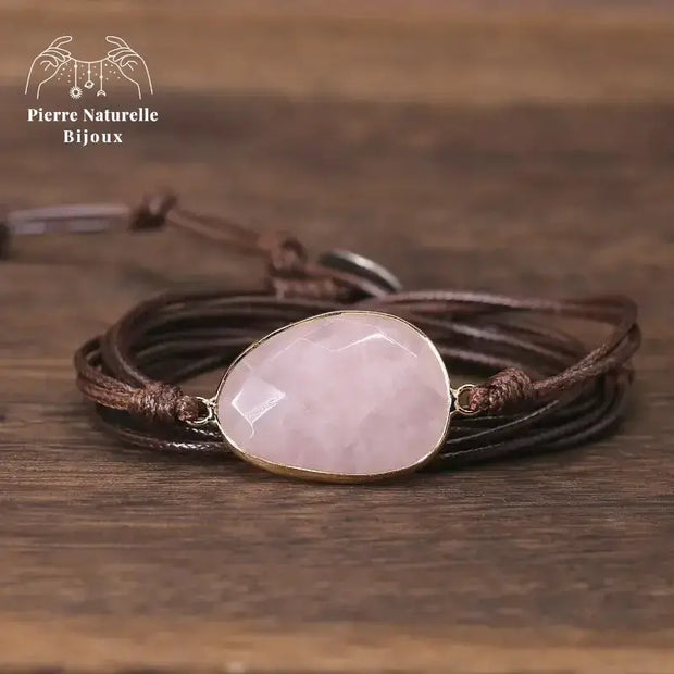 Bracelet "Apaisement" en Quartz rose | Bracelets | pierre naturelle bijoux