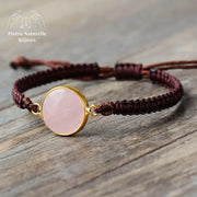 Bracelet "Paix" en Quartz rose | Bracelets | pierre naturelle bijoux