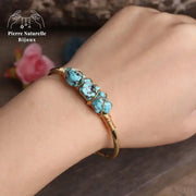 Bracelet cuivre en Turquoise | Bracelets | pierre naturelle bijoux