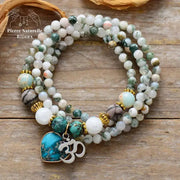 Bracelet "Cur" en Turquoise et Agate | Bracelets | pierre naturelle bijoux