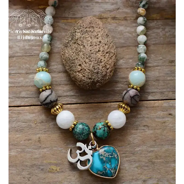 Bracelet "Cur" en Turquoise et Agate | Bracelets | pierre naturelle bijoux
