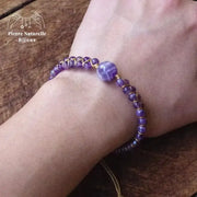 Bracelet wrap "Cheminement" en Améthyste | Bracelets | pierre naturelle bijoux
