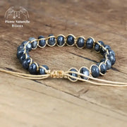 Bracelet wrap "Nuance" en Labradorite | Bracelets | pierre naturelle bijoux