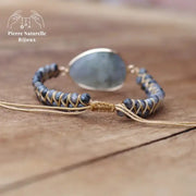 Bracelet wrap "Refuge" en Labradorite | Bracelets | pierre naturelle bijoux