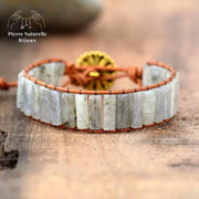 Bracelet wrap "Régulation" en Labradorite | Bracelets | pierre naturelle bijoux
