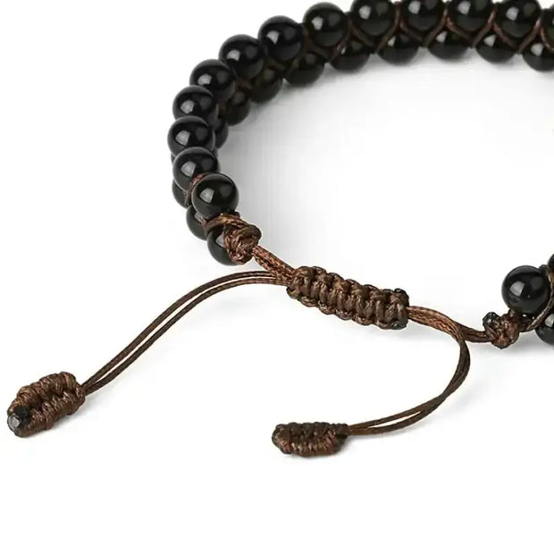Bracelet wrap "Sincérité" en Onyx | Bracelets | pierre naturelle bijoux