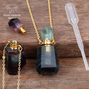 Collier diffuseur de parfum en Fluorite | Colliers | pierre naturelle bijoux