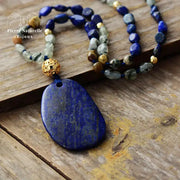 Collier en Lapis-lazuli et Jaspe | Colliers | pierre naturelle bijoux