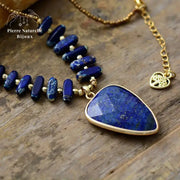 Collier "Seshat" en Lapis-lazuli | Colliers | pierre naturelle bijoux