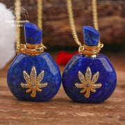 Collier diffuseur de parfum "Cérès" en lapis-lazuli