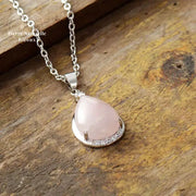 Collier "Amor" en Quartz rose | Colliers | pierre naturelle bijoux