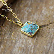 Collier "Eiréné" en Turquoise | Colliers | pierre naturelle bijoux