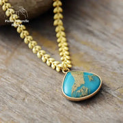 Collier "Exquis" en Turquoise | Colliers | pierre naturelle bijoux